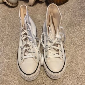 Converse White High-Top Sneakers